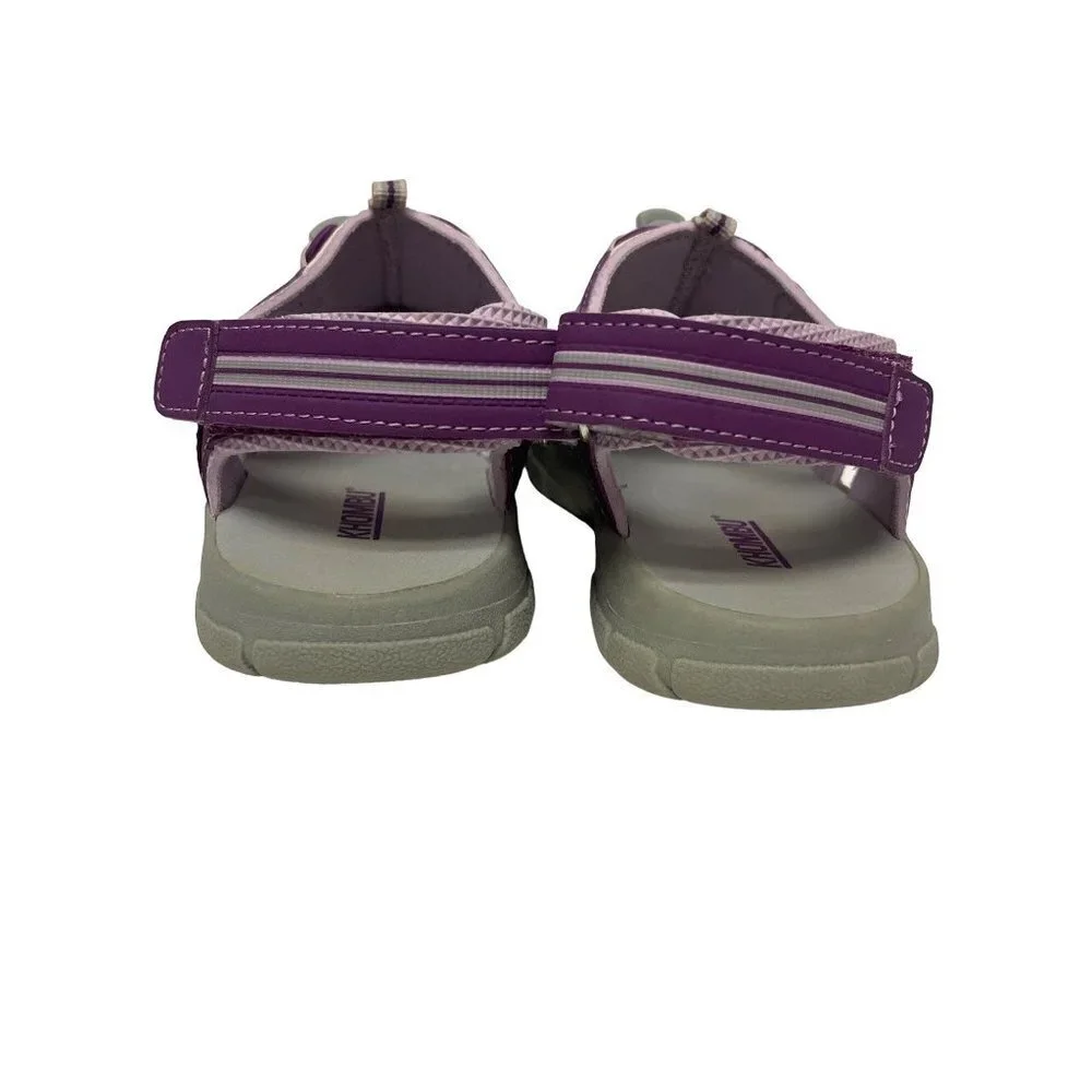 Khombu Sandy Slingback Sport Sandal Bungee Purple Pink Girl's Size 1